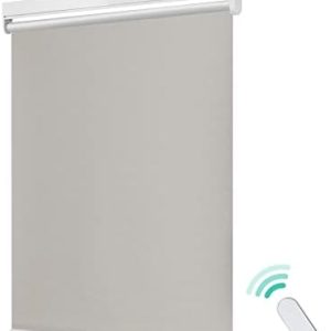 Allesin Elektrisches Verdunklungsrollo M100 Serie - Smart, 100% Verdunklung, Maßanfertigung, Fernbedienung, Ideal für Wo