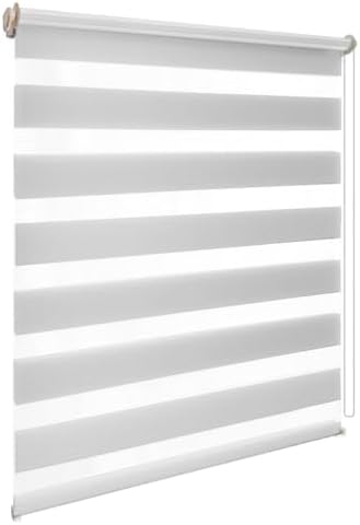 Doppelrollo Klemmfix Duo-Rollo 105x150cm - Blickdicht & lichtdurchlässig für perfekten Sonnenschutz ohne Bohren!