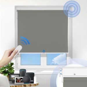 Grandekor Elektrische Rollos ohne Bohren – Wiederaufladbar, Smart & Fernbedienung, perfekt für Fenster von 120-200cm, Fl