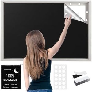 Verdunklungsrollo ohne Bohren – 420D Oxford, 300 x 145 cm, ideal für Reisen, 100% Verdunkelung für Dachfenster & effekti