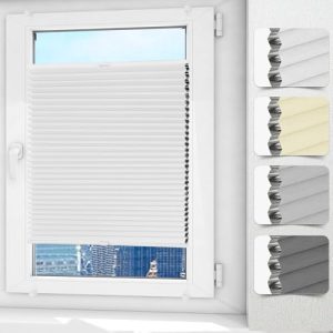 Allesin Wabenplissee ohne Bohren 60 x 180 cm - Verdunkelnd, Thermo & Sichtschutz für Fenster und Türen