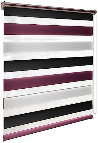 Doppelrollo Klemmfix Duo-Rollo 105x150cm - Blickdicht & lichtdurchlässig für perfekten Sonnenschutz ohne Bohren!