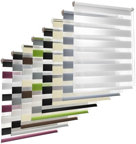 Doppelrollo Klemmfix Duo-Rollo 105x150cm - Blickdicht & lichtdurchlässig für perfekten Sonnenschutz ohne Bohren!