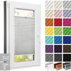 Estika Plissee nach Maß – Flexibler Sicht- und Sonnenschutz in 23 Farben für Fenster