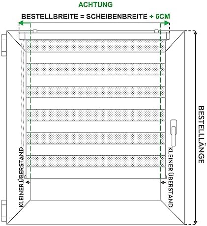 Doppelrollo Klemmfix Duo-Rollo 105x150cm - Blickdicht & lichtdurchlässig für perfekten Sonnenschutz ohne Bohren!