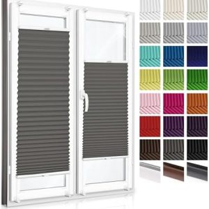 Plissee Klemmfix von – Maßgefertigte Pliseerollos ohne Bohren für Sicht- und Sonnenschutz in 23 Farben!