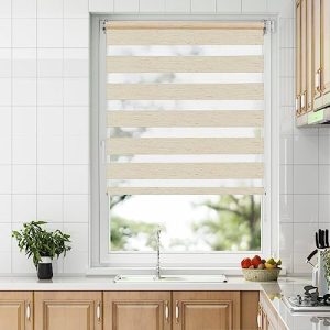 Allesin Doppelrollo Klemmfix 85x150cm – Flexibles Duo Rollo für Fenster und Tür, ohne Bohren, lichtdurchlässig & verdunk